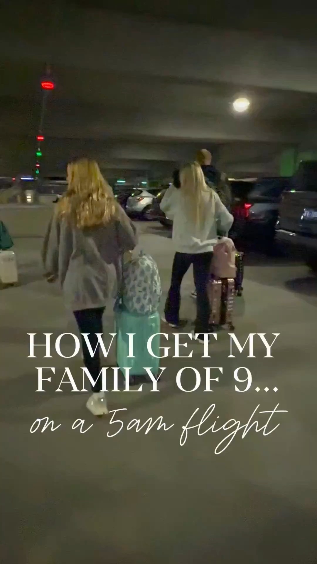 Why I take 5am flights ✈️... and comment LINKS 🔗 for my no-fail travel system. 

1️⃣ 5am means less traffic, shorter security lines and fewer delays. 
2️⃣ For a family of 9, early flights are thousands less! Thousands. 
3️⃣ The plane is usually very quiet. 
4️⃣ My kids will sleep on the plane. 
5️⃣ *We were originally scheduled to leave the next day, but the kids voted to go a day early... and there was one flight left. 

My early-morning mom travel tips...

6️⃣ I have little kids sleep in their airplane outfits ..soft sweats or knits. We don't fly in pjs... but think it's fine for small children. (Not teens!) 
7️⃣ All suitcases are packed in the car the night before; I only leave under-the-seat bag/backpacks out for last minute things. 
8️⃣ I keep a dedicated makeup + skincare bag that’s always ready to fly so mornings stay calm. 
9️⃣ Shoes and clothes are laid out the night before. 
🔟 I don’t do snacks until our normal breakfast time to encourage sleep. 

While I'd love to fly a bit later, for a big group, the sacrifice of waking up early is financially more responsible and usually more calm because kids are sleepy:)