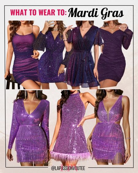 Purple dresses to wear to Mardi Gras 👗💜

#LTKparties #LTKfindsunder50 #LTKstyletip