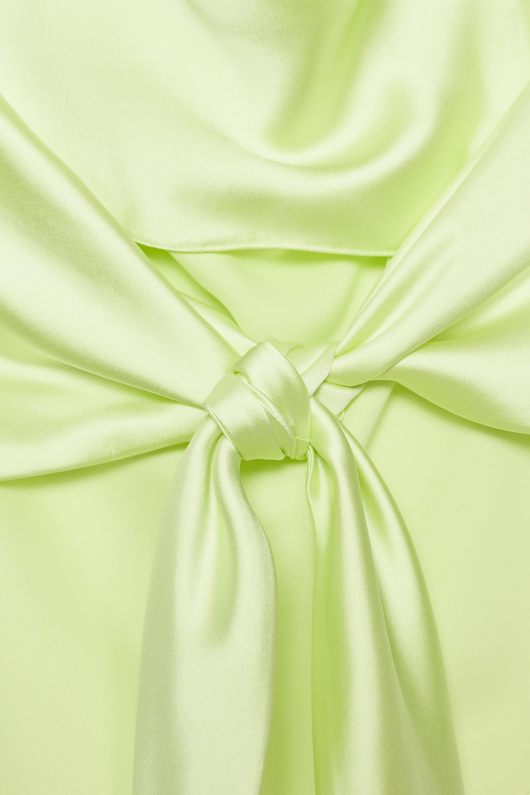 SATIN EFFECT HALTER TOP | Zara US