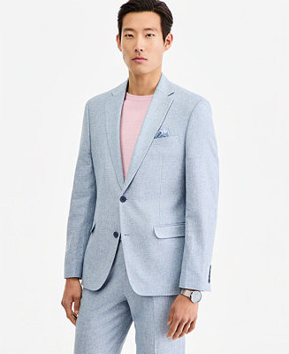 Men's Slim-Fit Linen-Blend Suit Separates Jacket | Macy's