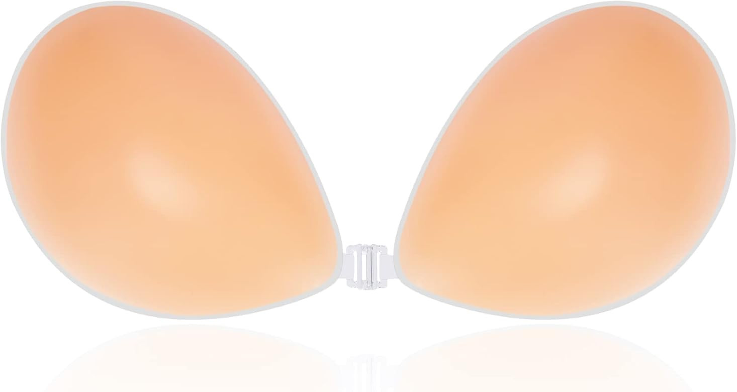 Niidor Adhesive Bra Strapless Sticky Invisible Push up Silicone Bra for Backless Dress with Nippl... | Amazon (US)