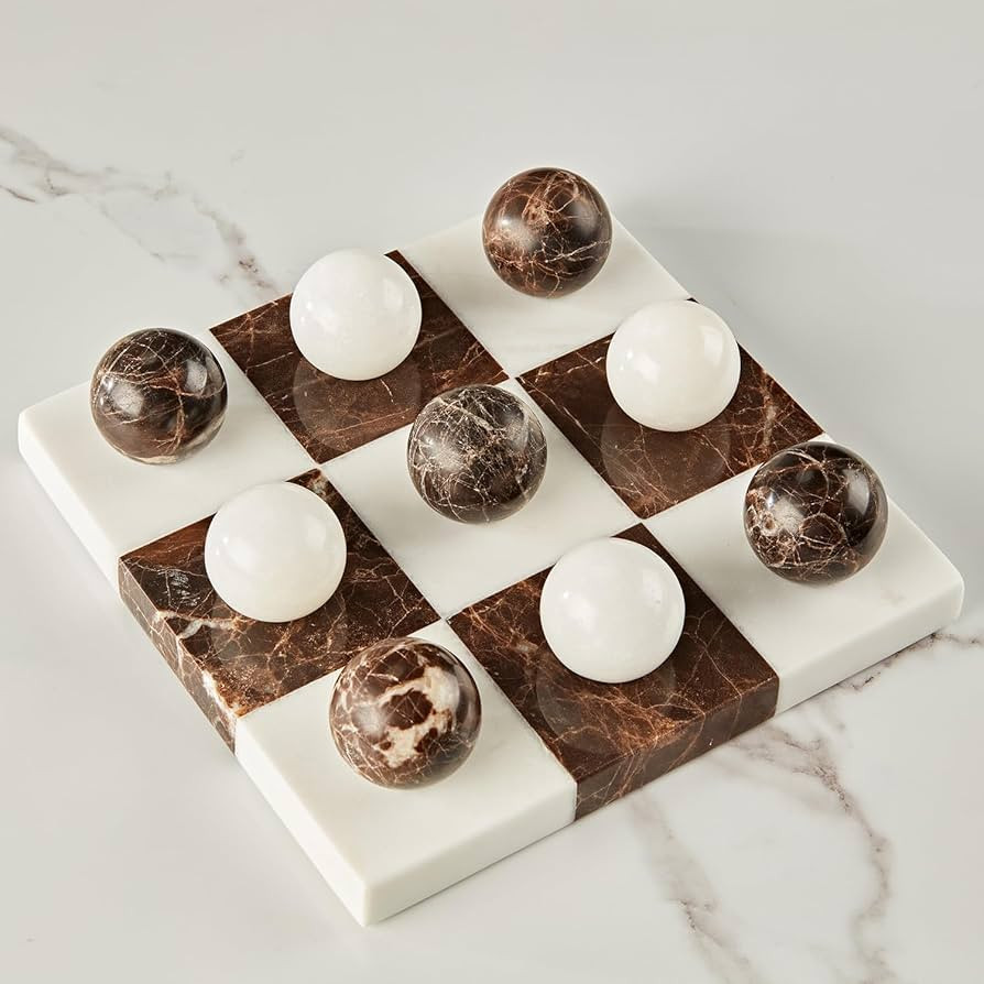 Marble Board,Marble Set - Board Game, Baswara Marble, Italian Brown Marble,Handmade Board Game | Amazon (US)