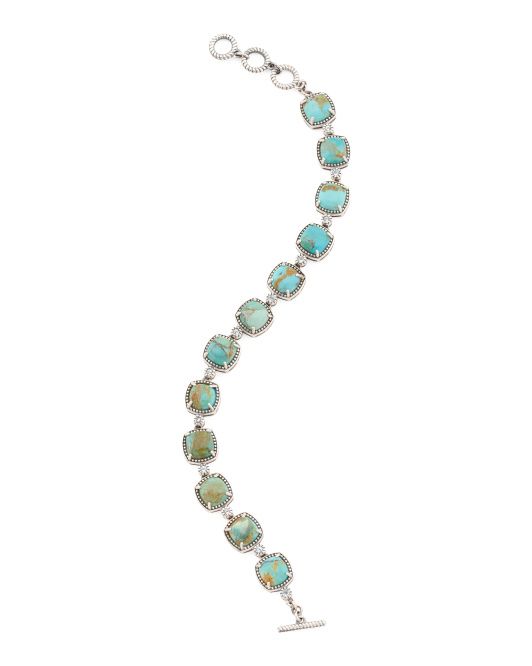 Made In India Sterling Silver Blue Mohave Turquoise Bracelet | TJ Maxx