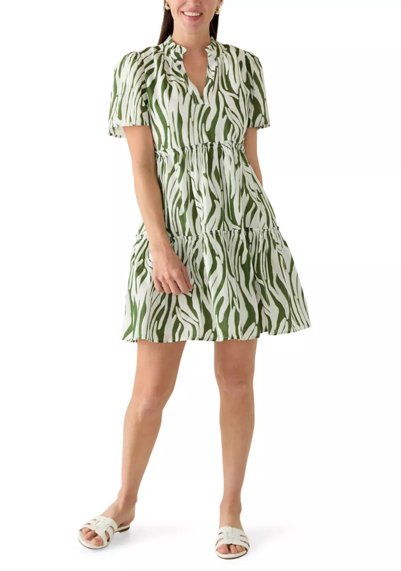 Women's Short Sleeve Tiered Mini Dress | Belk