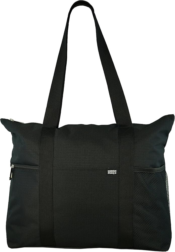 Shoulder Tote with Multiple Pockets and Zipper Closure | Amazon (US)