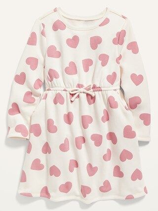 Fit &#x26; Flare Valentine-Print Dress for Toddler Girls | Old Navy (US)