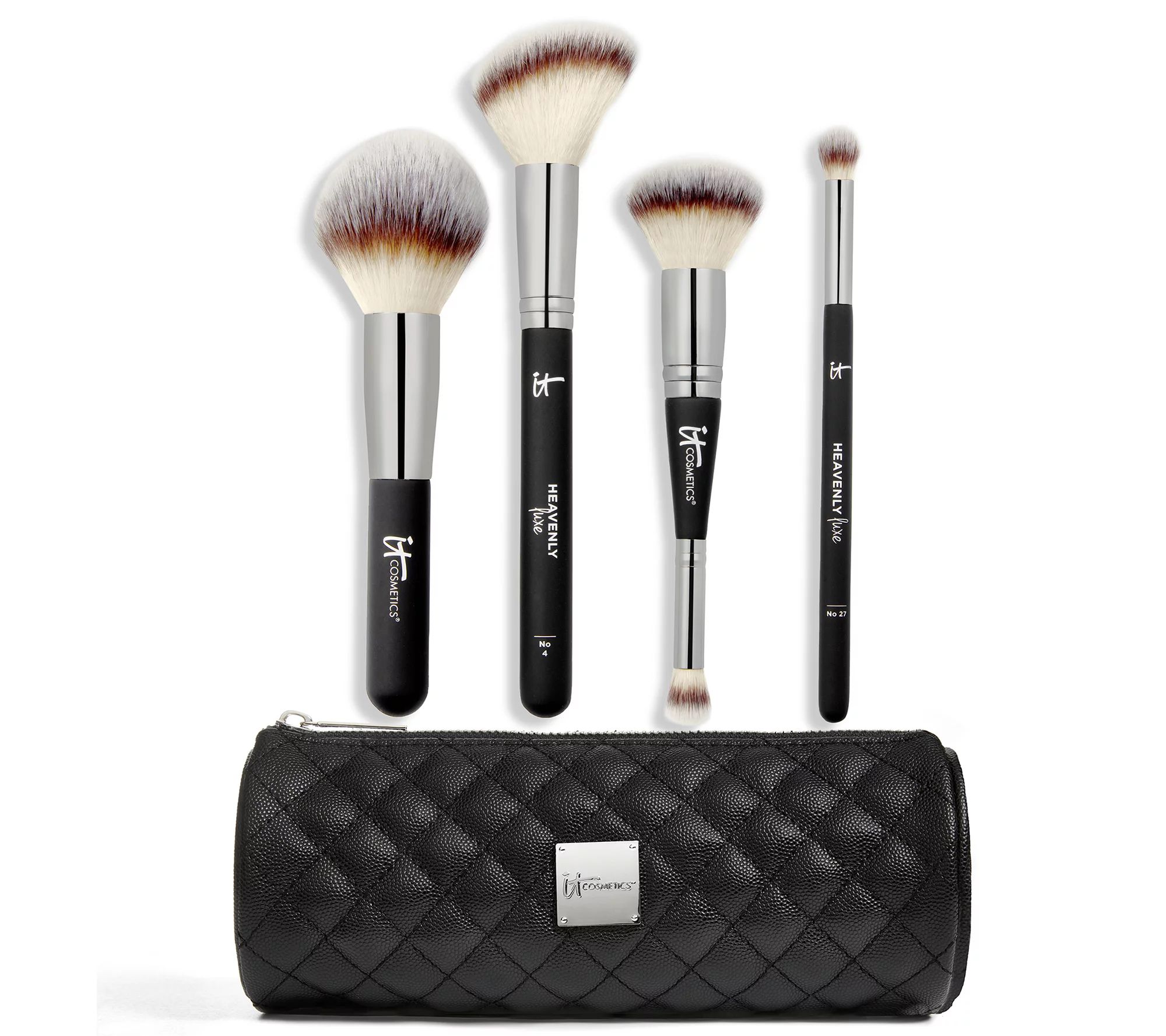 IT Cosmetics Special Edition Holiday 4-pc Luxe Brush Set w/Makeup Case - QVC.com | QVC