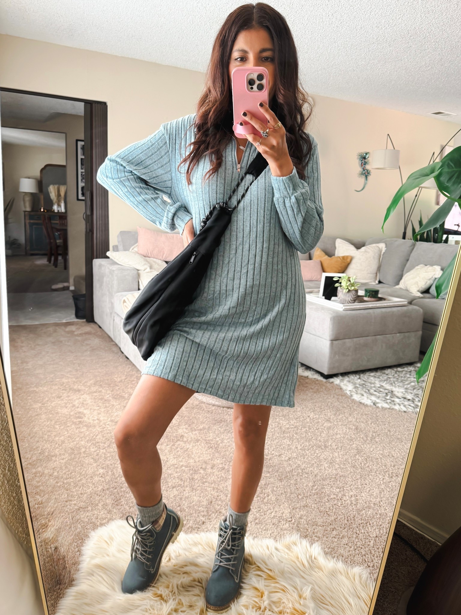 Buttery soft + effortlessly chic 🤍 This knit sweater dress is everything for cozy season!
Paired it with my fave hiking boots, warm comfy socks, and my go-to bag for the perfect casual winter look ❄️✨
So comfortable, so flattering — trust me, you’ll want this in every color.
Size S

sweater dress, winter outfit, cozy outfit, knit dress, fall fashion, winter style, hiking boots, comfy socks, neutral outfit, everyday style, minimal style, casual chic, cold weather outfit, holiday outfits, warm cozy look, outfit inspo, soft knit dress, must have dress, LTK winter fashion, LTK finds, affordable style, chic essentials, closet staples

#LTKootd #LTKGiftGuide #LTKmomlife