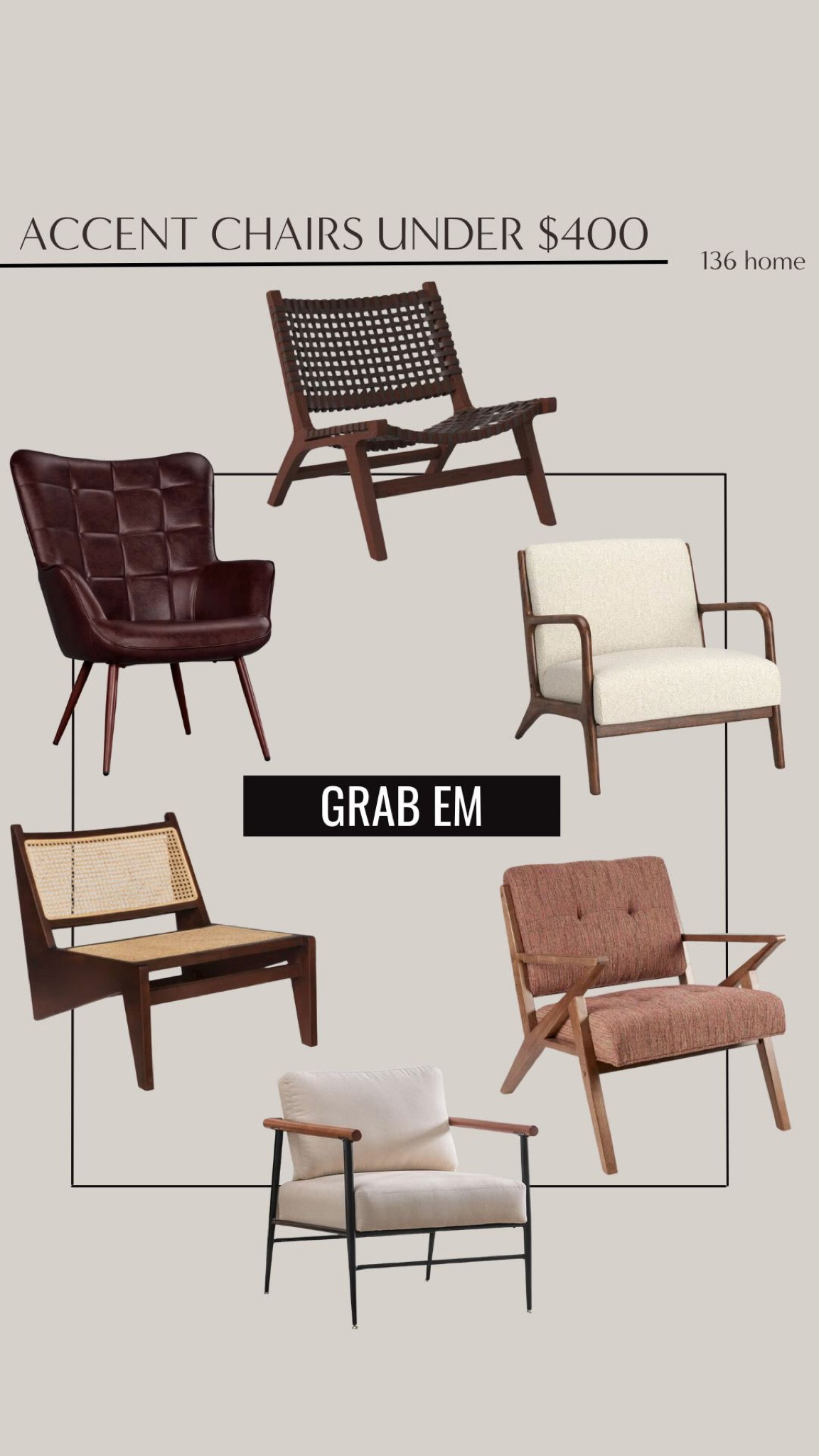 Accent Chairs Under $400 #accentchair #sidechair #chair #furniture #interiordesign #interiordecor #homedecor #homedesign #homedecorfinds #moodboard 

#LTKstyletip #LTKhome