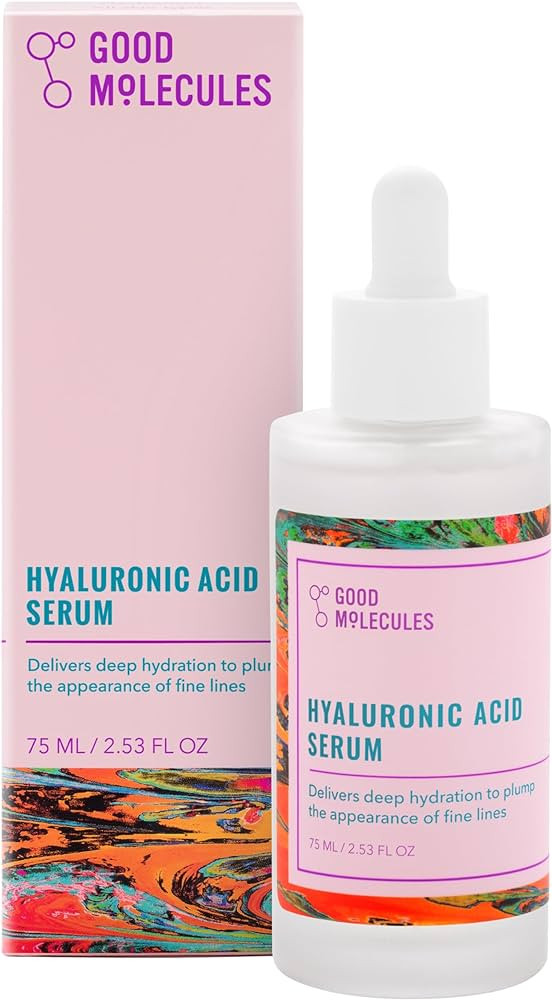Good Molecules Hyaluronic Acid Serum - Hydration for Dry Skin to Moisturize, Plump, and Firm - 1%... | Amazon (US)