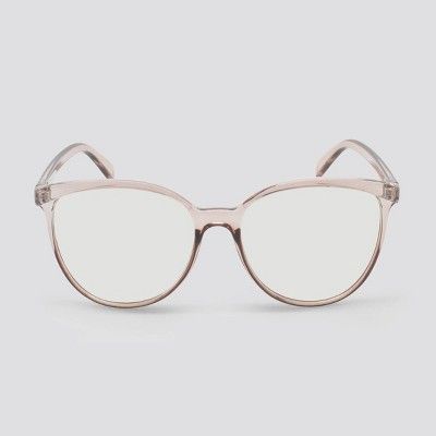 Women's Blue Light Filtering Cateye Plastic Sunglasses - Wild Fable™ Brown | Target