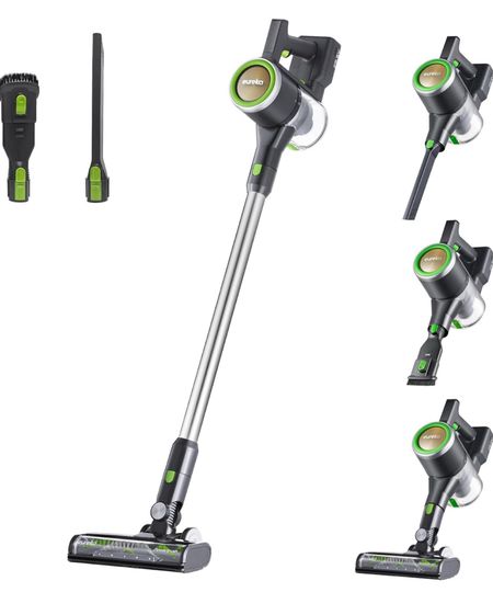 Amazon finds Eureka Cordless Vacuum Cleaner for Home, Stick Vacuum Cordless Rechargeable Detachable Battery, Rapid Clean Ultra Powerful Suction LED Display, 40min Runtime, NEC370GR, Green

#LTKhome #LTKsalealert