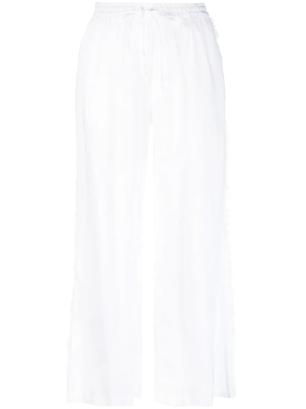 wide-leg linen trousers | Farfetch Global