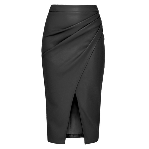 Oh So Lush Boutique | Womens Faux Leather Midi Skirt | Black | Medium | Jane – Boutique Shopping Deals