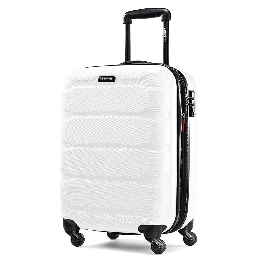 Samsonite Omni PC Hardside Expandable Luggage with Spinner Wheels, Carry-On 20-Inch, White | Amazon (US)