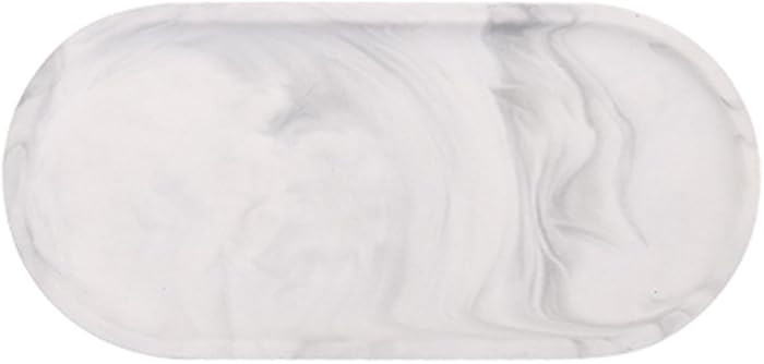 CHOOLD Chic Ceramic Marble Style Oval Dessert Plate Cake Plate Jewelry Dish Ring Dish Cosmetics O... | Amazon (US)