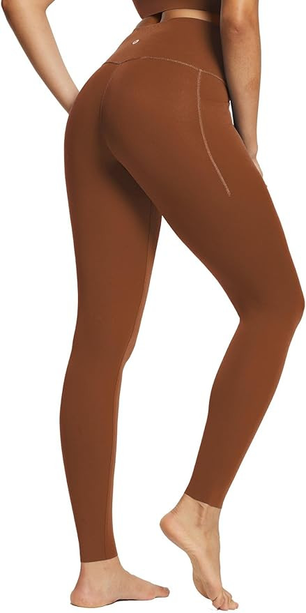 baleaf Freeleaf Women's 7/8 Yoga Leggings with Pockets, High Waisted 27" Workout Lounge Leggings ... | Amazon (US)