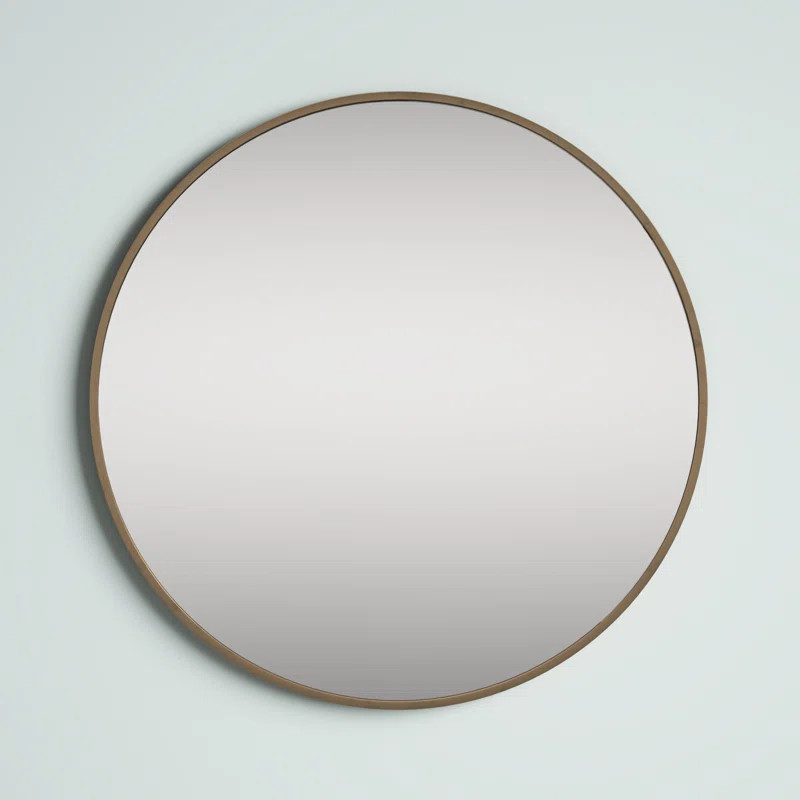 Sabine Metal Round Wall Mirror | Wayfair North America