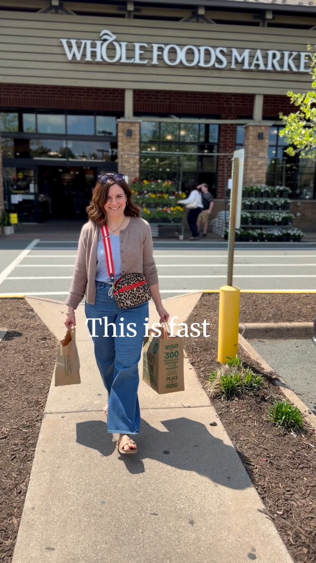 This works for a family of four too, just double everything.

A @wholefoodsmarket organic rotisserie chicken is something I buy every week. I usually get two dinners for two and one lunch out of it (5 servings). I eat the breasts and Adam eats the legs and dark meat.

I individually wrap each serving and heat it in a 400 degree oven for 10 minutes. Adam leaves his in a little longer.

Meanwhile, I heat frozen brown rice on a covered plate for 90 seconds, increasing the time in 30-second increments for a larger portion and fluffing it as I go so it doesn’t overcook.

I heat frozen cauliflower rice in a covered pot over medium heat, adding a little olive oil spray so it doesn’t stick and stirring frequently. I add nutritional yeast, salt, pepper, and dried dill to make a quick cauliflower rice pilaf. It’s done in the blink of an eye.

Cleanup is minimal.

#LTKOver40 #LTKfoodie #LTKMidsize