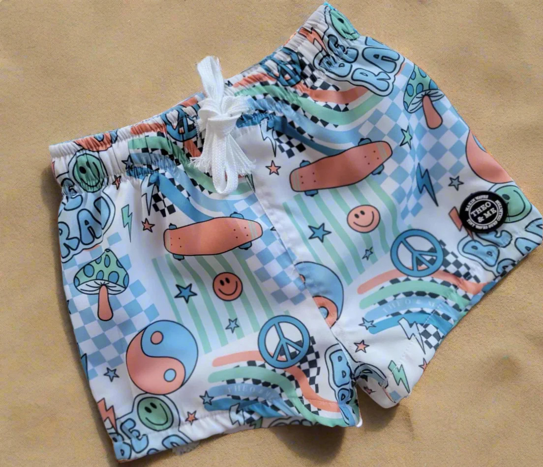 SMILEY SURFER SWIM TRUNKS | Sydney and Co.