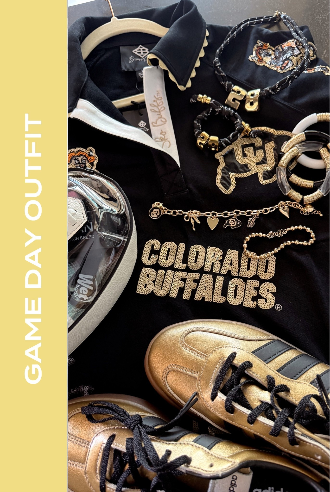 Gameday essentials ✨🖤 My dress is from Brianna Cannon!

#LTKdayinmylife #LTKootd #LTKSeasonal