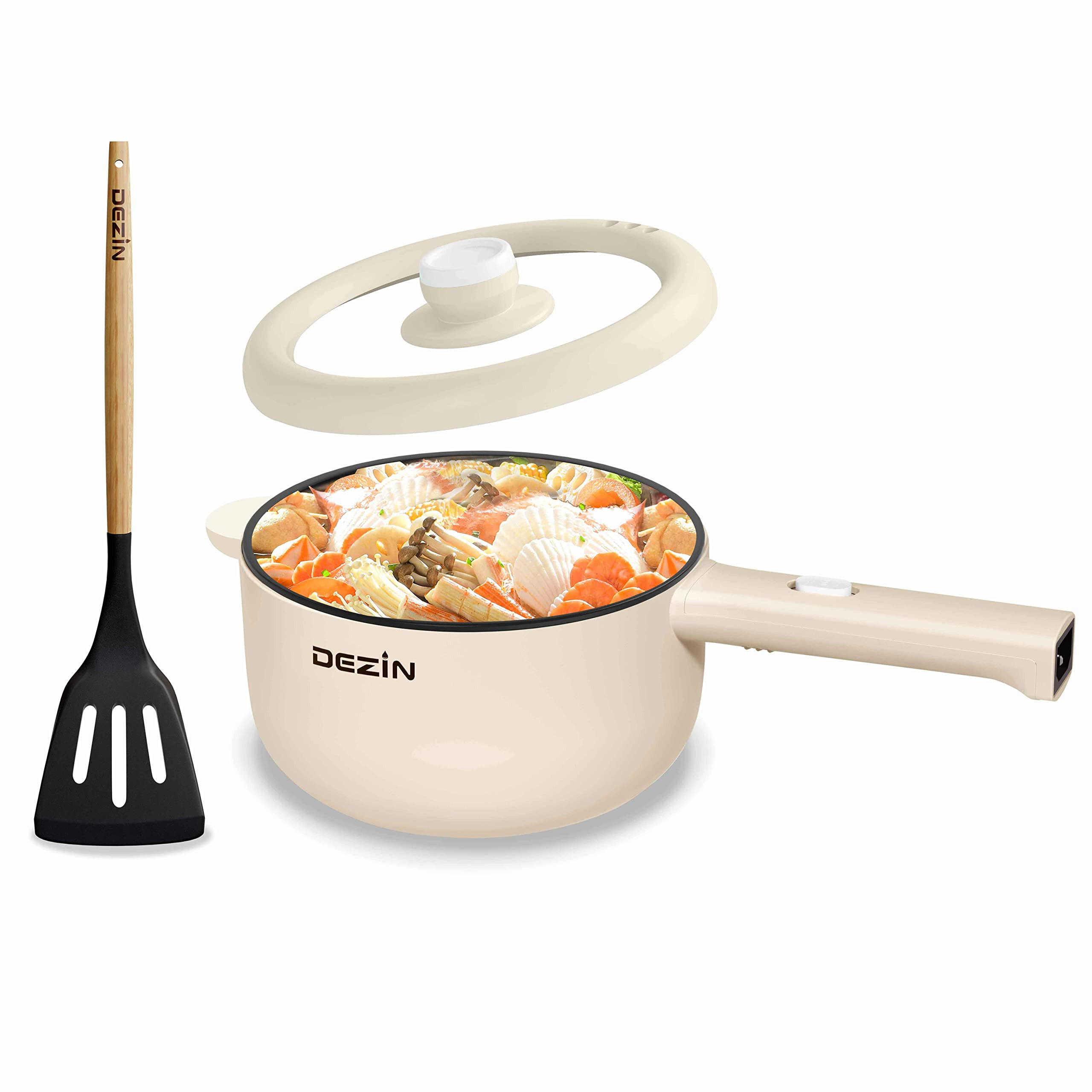 Dezin Electric Cooker, 2L Non-Stick Sauté Pan, Rapid Noodles Cooker, Mini Pot for Steak, Egg, Fr... | Amazon (US)