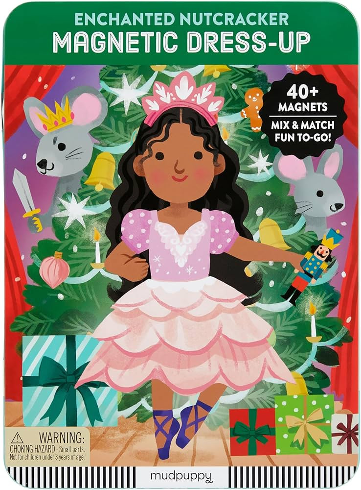 Mudpuppy Enchanted Nutcracker – Magnetic Dress Up Game with Illustrated Christmas Scenes Includ... | Amazon (US)