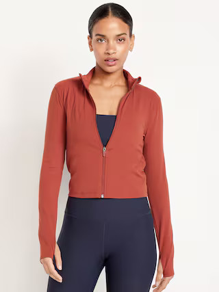 StudioSmooth Crop Full Zip | Old Navy (US)