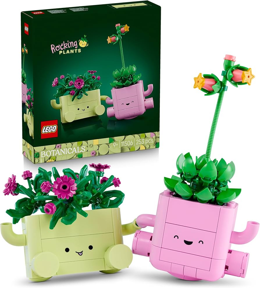 LEGO Botanicals Rocking Plants - Artificial Flowers Set - incl. 2 Faux Plants & 2 Pastel Coloured... | Amazon (UK)