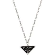 PRDA Letter Necklace P Triangle necklace Textured Steel Metal P Logo necklace Gift For Women Girl... | Amazon (US)