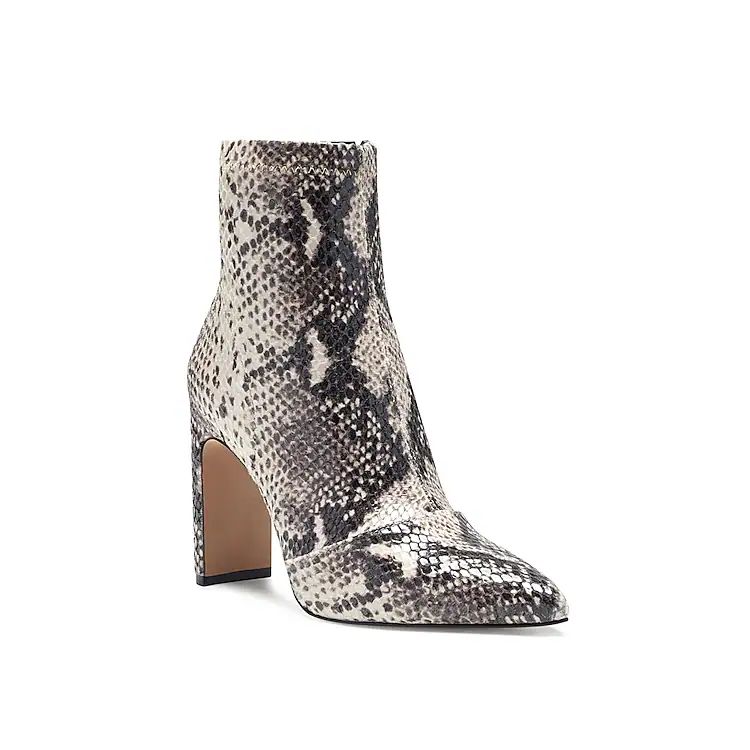 Jessica Simpson Briyanne Boot - Women's - Beige/Black Snake Print - Bootie | DSW