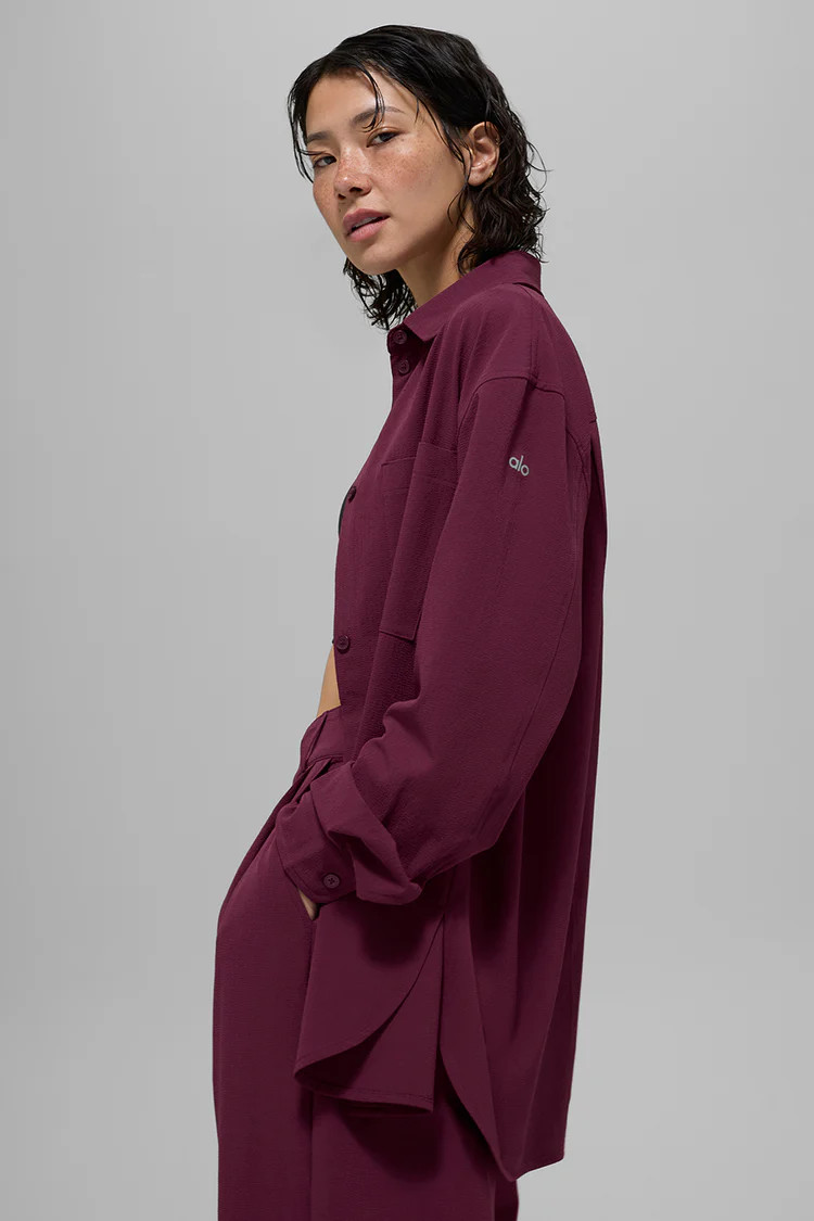 Dreamscape Button Down Long Sleeve | Alo Yoga (US)