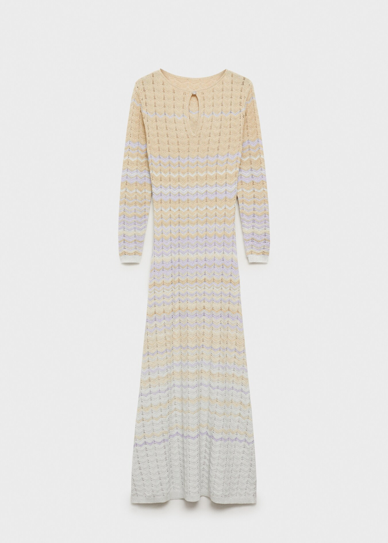 Openwork knitted dress with opening - Women | MANGO USA | Mango (US/MX/AU)