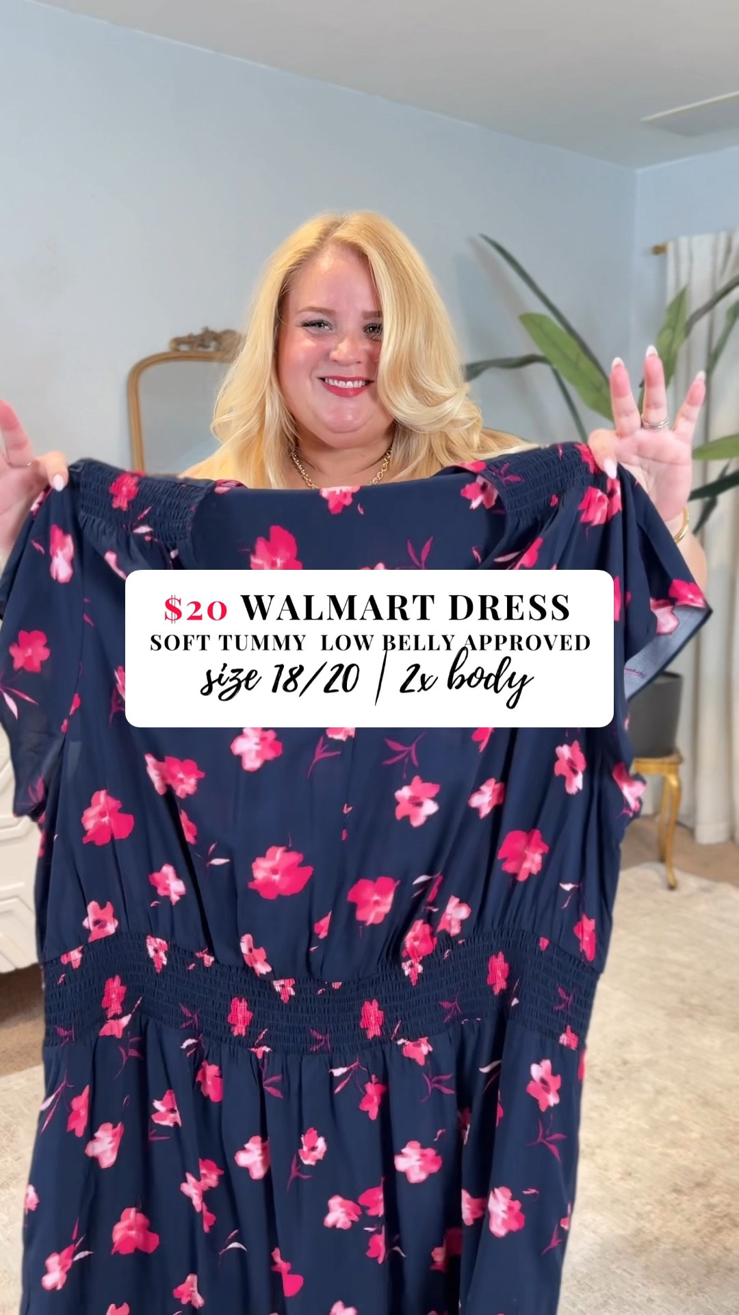 The prettiest summer dress 
Wearing 2x
Non stretch 

Perfect for church
Workwear 
Conservative summer short sleeve dress

#LTKPlusSize #LTKFindsUnder50 #LTKWorkwear