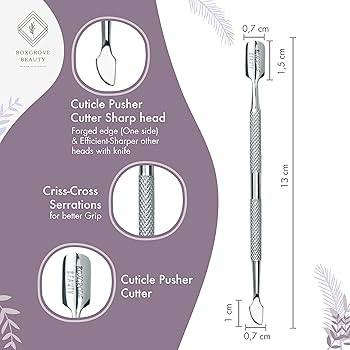 Professional Cuticle Cutter & Pusher Trimmer Manicure Tools with Double Spring– Perfect Nail Ca... | Amazon (US)