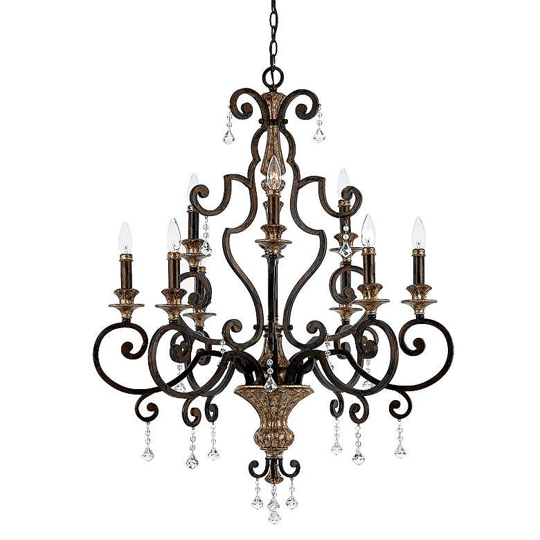 Quoizel 32" Wide Marquette Two Tier Traditional Chandelier - #F8261 | Lamps Plus | Lamps Plus