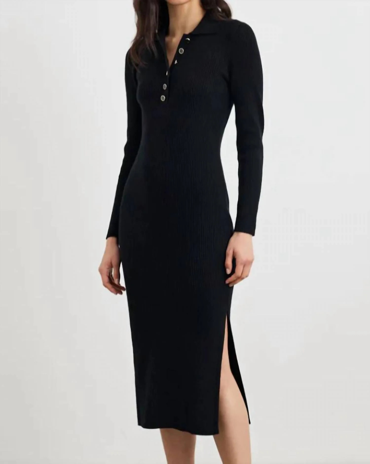 Brigitta Dress In Black | Shop Simon