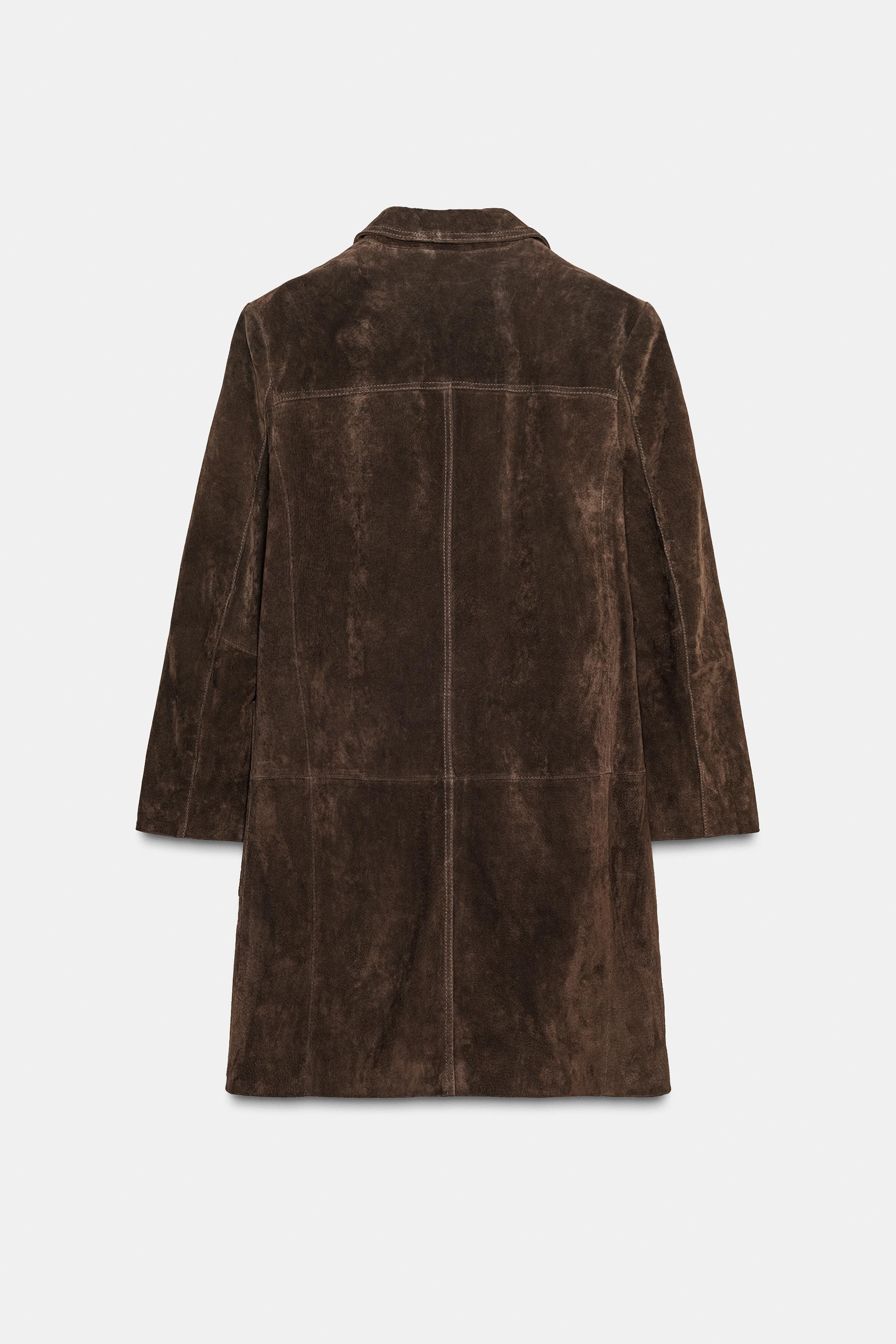 100% SUEDE COAT ZW COLLECTION LIMITED EDITION | Zara US