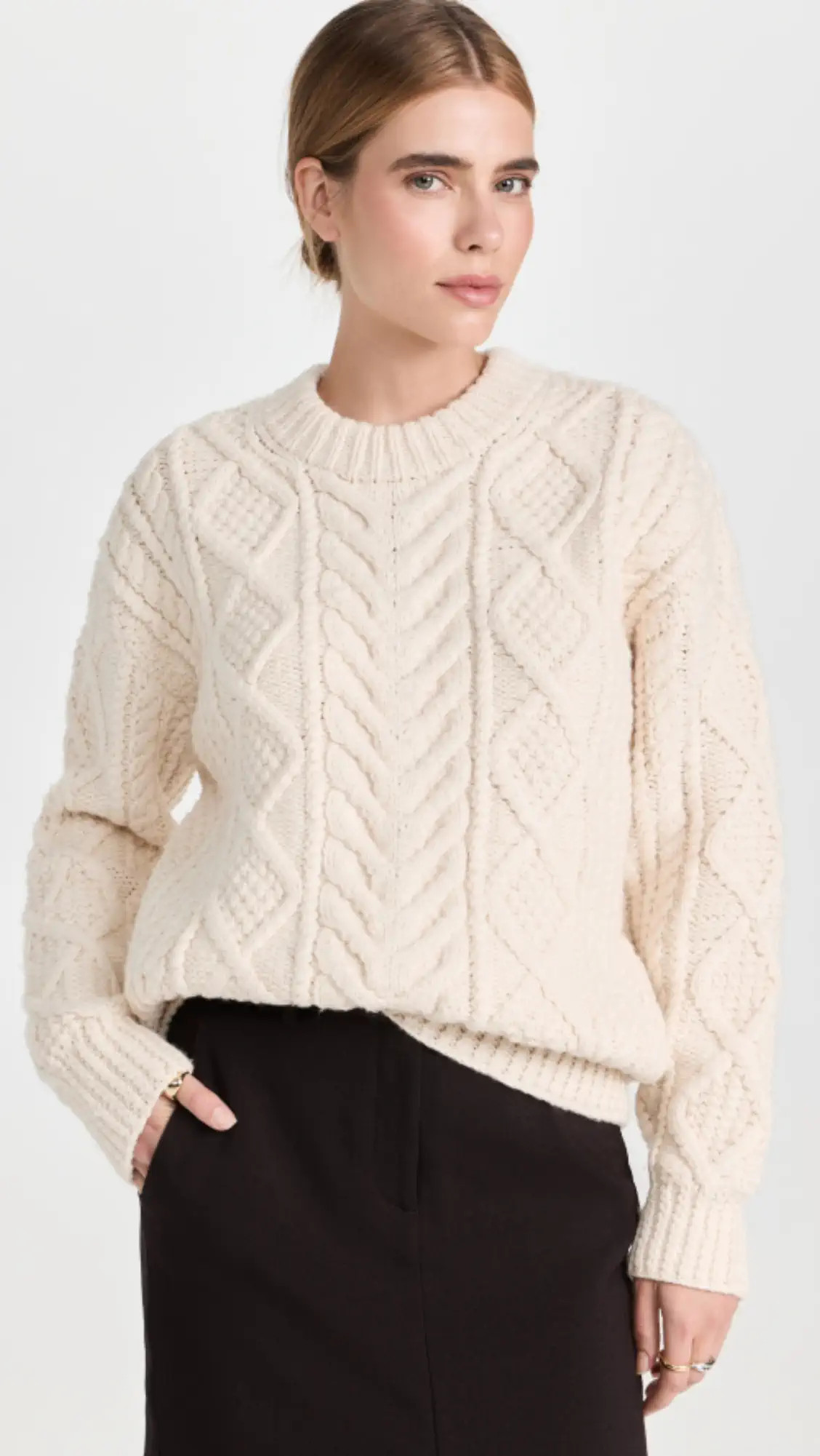 Rag & Bone Spencer Hand Knit Crew | Shopbop | Shopbop