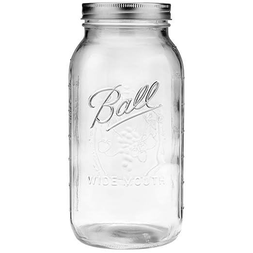 Ball 1 64oz Wide Mouth Half Gallon Mason Jar | Amazon (US)