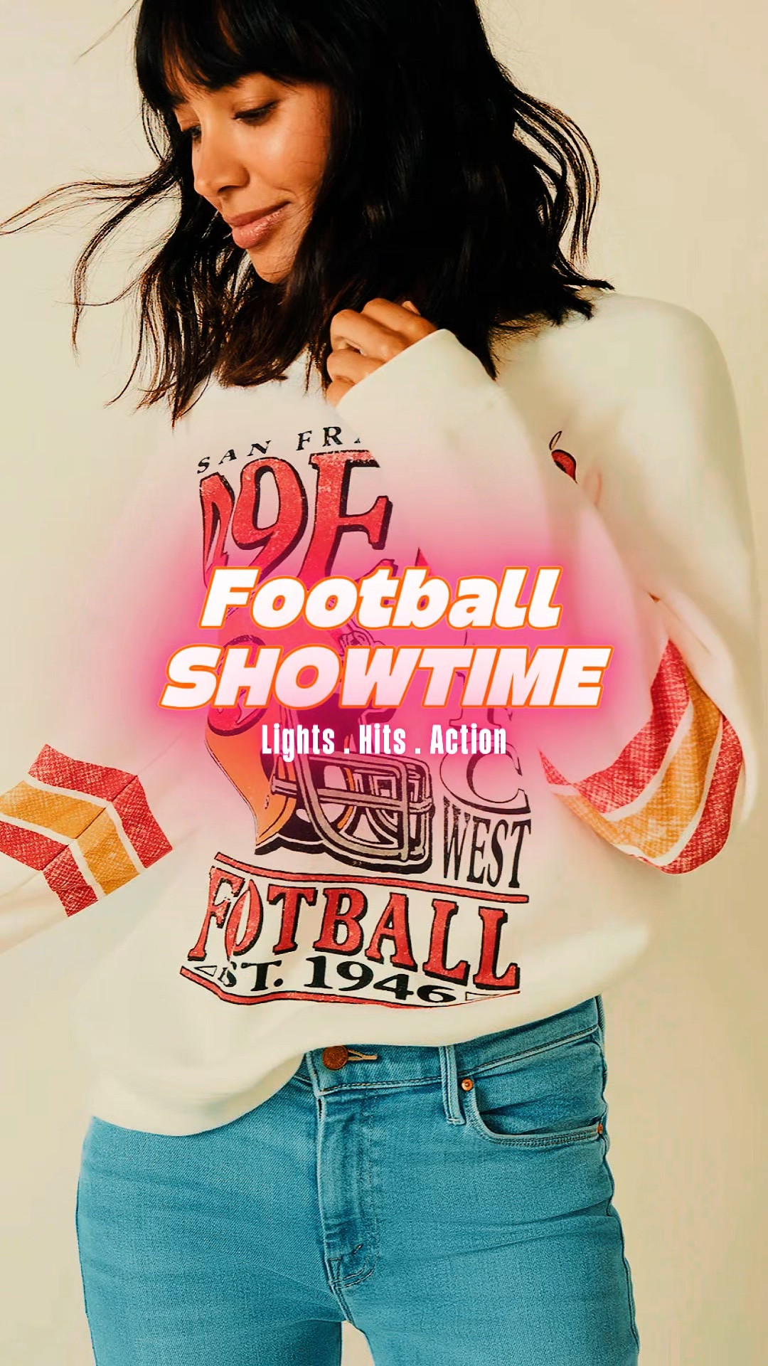 Game day ready! 🏈 There is truly nothing better than fall football energy. Whether it’s cheering on the pros, supporting the alma mater, or watching the kids play, the outfit makes the experience so much better.

Linking my entire look below—from the perfect oversized sweater to these comfy sneakers that survive hours in the bleachers. Shop everything 👇👇👇

#gameday #footballfashion #fallstyle #LTKstyletip #LTKfit #footballseason #ootd #stadiumstyle