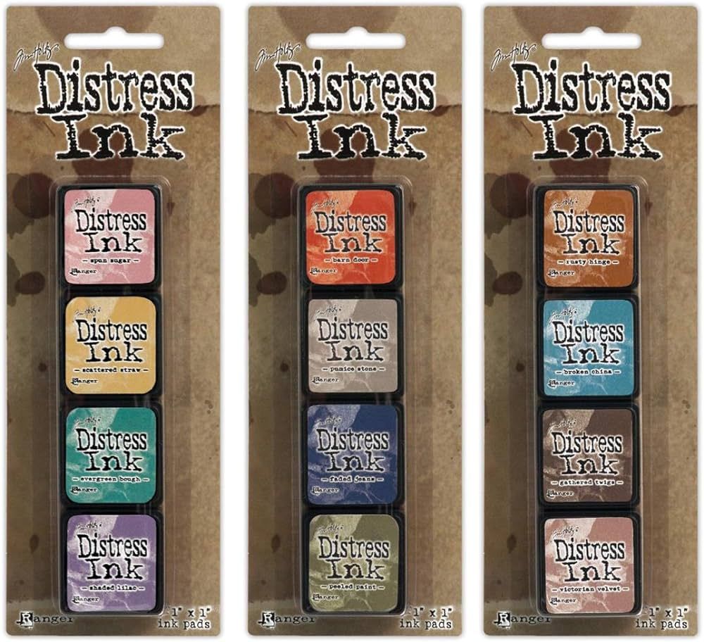 Ranger Tim Holtz Distress Mini Ink Pad Kits #4, #5 and #6 Bundle | Amazon (US)