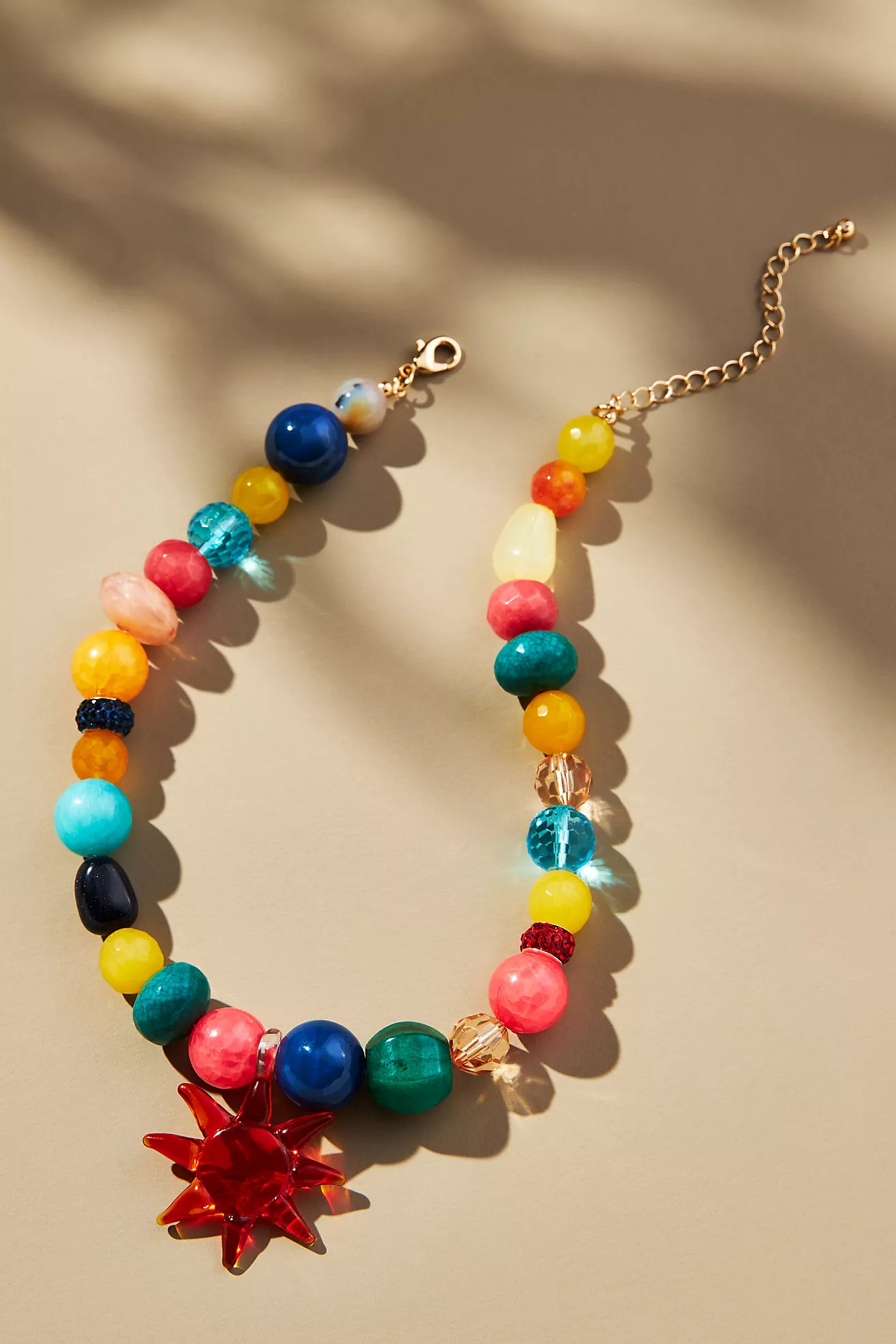 Beaded Camp Icon Necklace | Anthropologie (US)