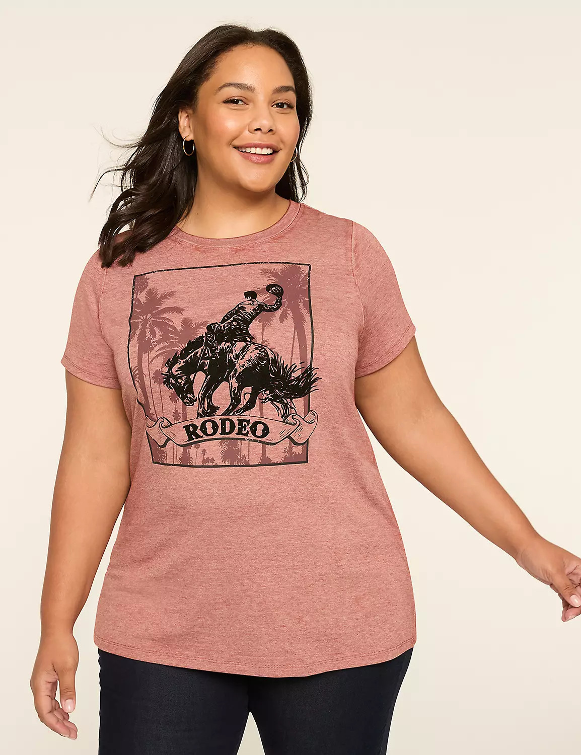 Textured Rodeo Graphic Tee | LaneBryant | Lane Bryant (US)