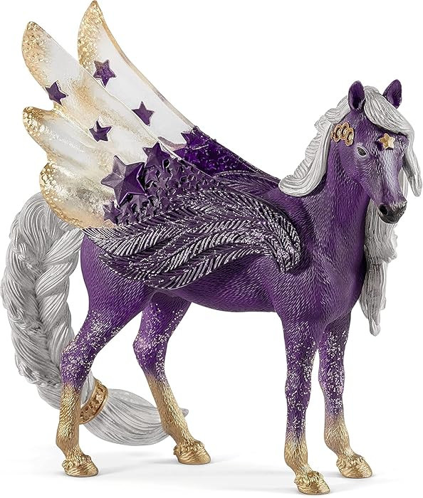 Schleich Bayala - 7” Star Pegasus Figurine with Starry Wings - Magical Winged Horse Toy with Gl... | Amazon (US)
