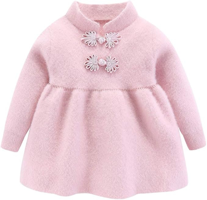 Mud Kingdom Little Girls Boutique Sweater Dress Traditional Style | Amazon (US)
