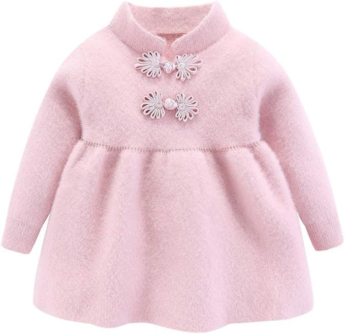 Mud Kingdom Little Girls Boutique Sweater Dress Traditional Style | Amazon (US)