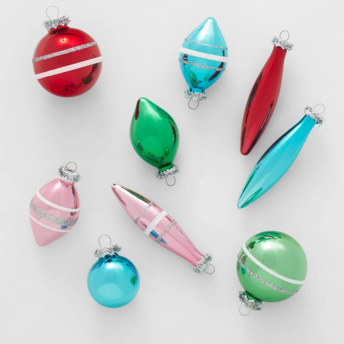 Glass Christmas Tree Ornament Set 21pc Brights - Wondershop™ | Target