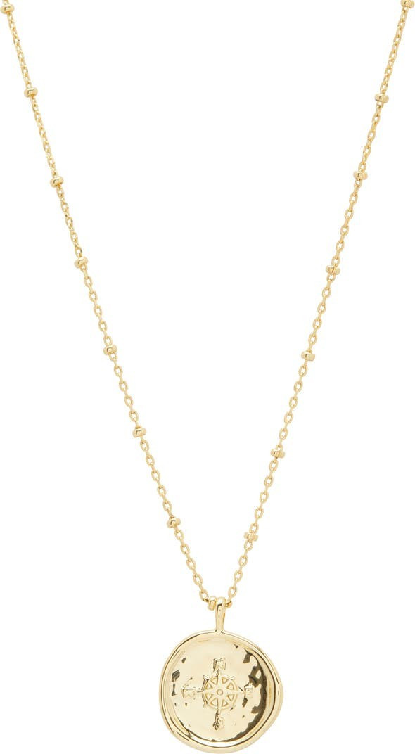 Compass Coin Pendant Necklace | Nordstrom