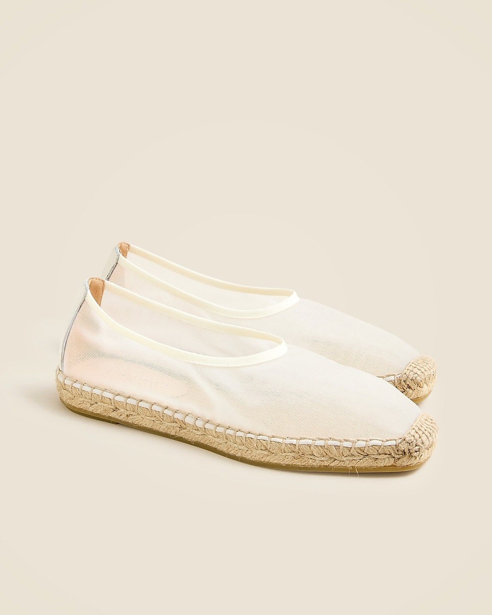Made-in-Spain espadrille flats in mesh | J. Crew US